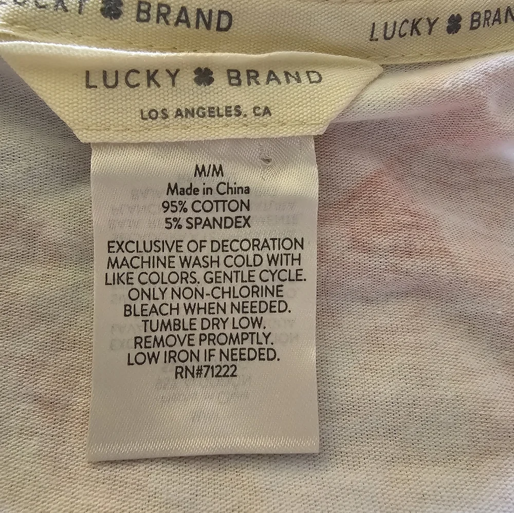 Lucky Brand Scoop Neck Tanktop Size M NWOT - Picture 3 of 3